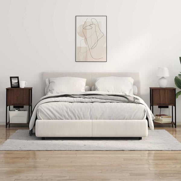 vidaXL Noćni ormar Smeđi hrast 38 x 31 x 61 cm Konstruirano drvo