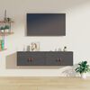 vidaXL Zidni ormarići 2 kom sivi 60 x 30 x 30 cm od masivne borovine