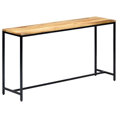 vidaXL Konzolni stol od grubog masivnog drva manga 140 x 35 x 76 cm