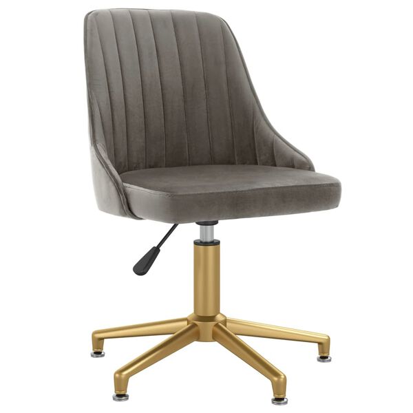 vidaXL Okretne blagovaonske stolice 4 kom svjetlosive bar&scaron;unaste