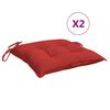 vidaXL Jastuci za stolice 2 kom crveni 40 x 40 x 7 cm tkanina Oxford