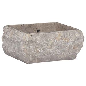 vidaXL Umivaonik sivi 30 x 30 x 13 cm mramorni