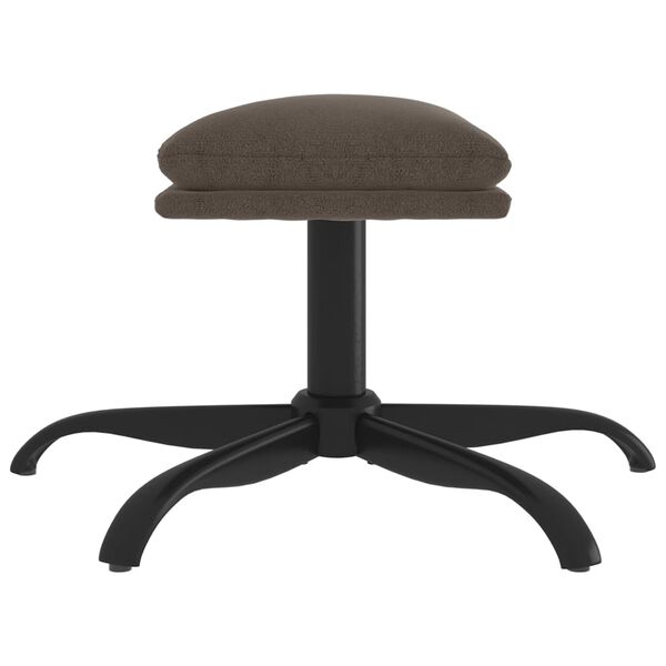 vidaXL Tabure tamnosivi 60x60x36 cm od mikrovlakana