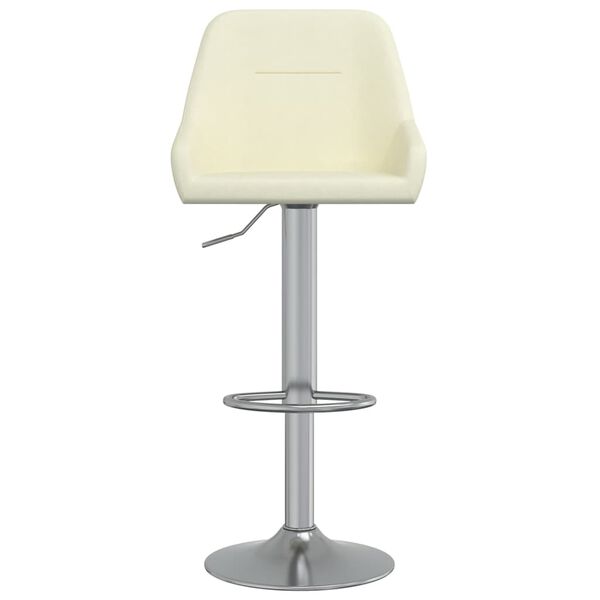 vidaXL Barski stolci od tkanine 2 kom krem