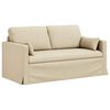 vidaXL Sofa 2 pcs Krema 158 x 78 x 80 cm tkanina