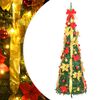 vidaXL Umjetno božićno drvce 50 LED žarulja zeleno 120 cm