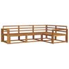 vidaXL Set vanjskih sofa 4 pcs Prirodna Čvrsto drvo akacije
