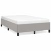 vidaXL Okvir za krevet bez madraca svjetlosivi 120x190 cm od tkanine