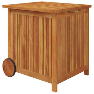 vidaXL Vrtna kutija za pohranu s kotačima 60x50x58 cm od drva bagrema