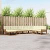 vidaXL Set vanjskih sofa s jastukom 8 pcs Prirodna i krem