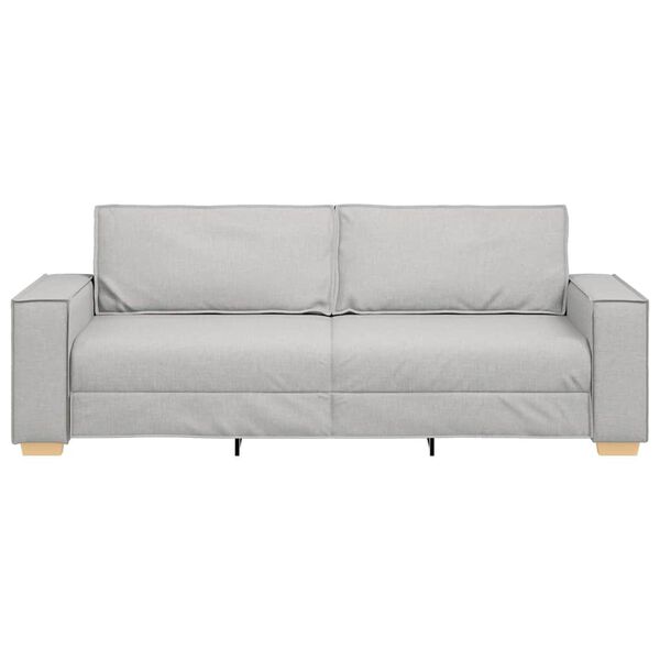 vidaXL Trosjed/Kauč/Samostojeća Sofa Oblačno Siva 220x78x84 cm Tkanina