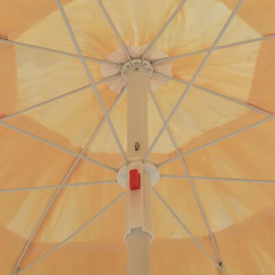 vidaXL Suncobran za plažu u havajskom stilu 180 cm prirodni