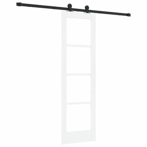 vidaXL Klizna vrata ORKDAL Bijela i crna 61 x 198,5 cm