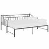 vidaXL Okvir za krevet na razvlačenje crni metalni 90 x 200 cm