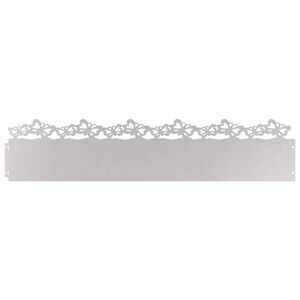 vidaXL Rubnjaci za travnjak 10 pcs Srebrno 103 x 0,05 x 22 cm