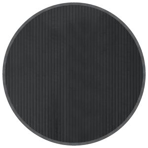 vidaXL Okrugli tepih sivi 80 cm od bambusa