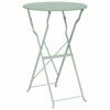 vidaXL Bistro Stol Svijetla mint boja &Oslash; 50 x 71 cm Čelik s prahom