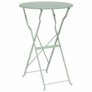 vidaXL Bistro Stol Svijetla mint boja &Oslash; 50 x 71 cm Čelik s prahom