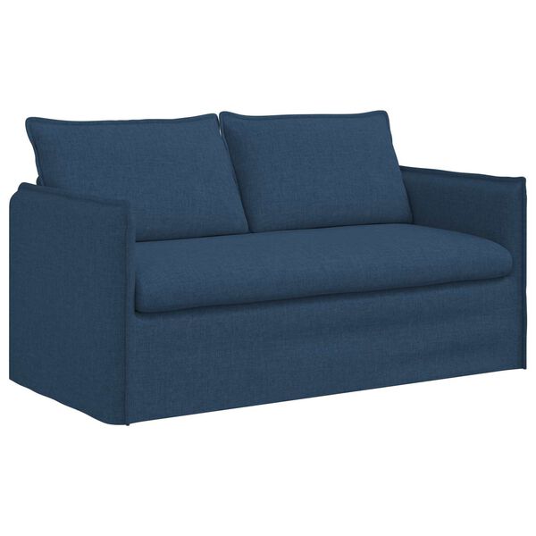 vidaXL Sofa 140cm Plava Metal