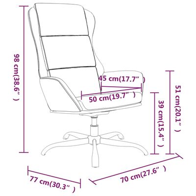 vidaXL Stolica za opuštanje s osloncem za noge od mikrovlakana krem
