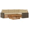 vidaXL Set vanjskih sofa 5 pcs Prirodna i bež 79 x 79 x 37 cm