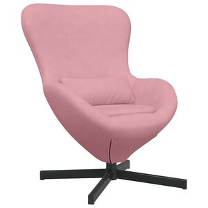 vidaXL Jajolika fotelja Ružičasta 63 x 73 x 90 cm Bar&scaron;un
