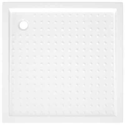 vidaXL Podloga za tuširanje s točkicama bijela 90 x 90 x 4 cm ABS