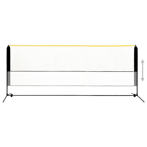 vidaXL Podesiva mreža za badminton 400 x 103 x 94 - 158 cm metalna