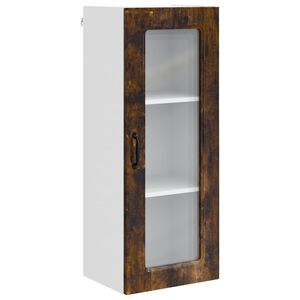 vidaXL Ploča za perilicu posuđa Kalmar Dimljeni hrast 40 x 31 x 100 cm