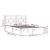 vidaXL Okvir za krevet od masivne borovine 140 x 200 cm