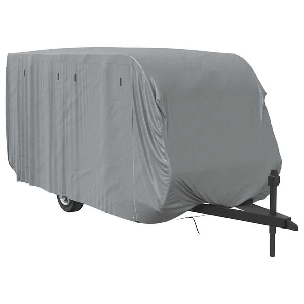 vidaXL Navlaka za karavan siva 610x250x220 cm netkana tkanina