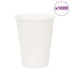 vidaXL papirnate &scaron;alice za kavu 1000 kom 12 oz 300 ml bijele