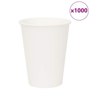vidaXL papirnate &scaron;alice za kavu 1000 kom 12 oz 300 ml bijele