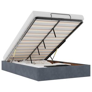 vidaXL Okvir za krevet bez madraca tamnosivi 120x190 cm bar&scaron;unasti