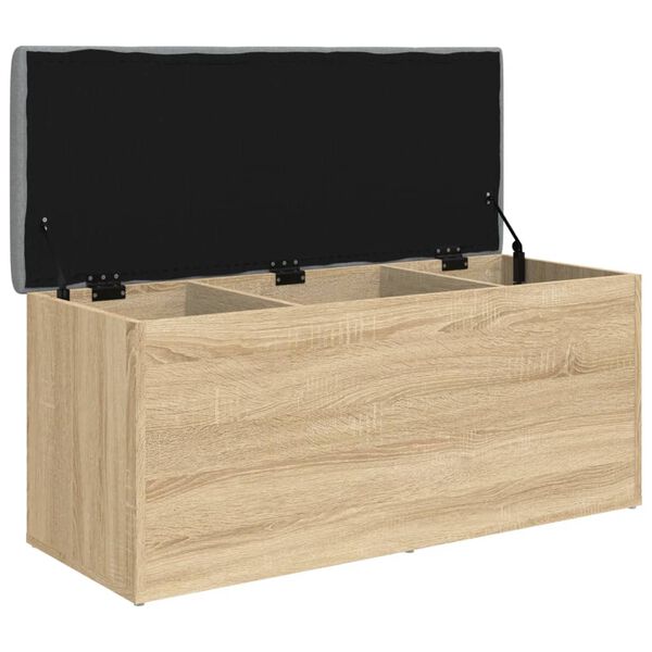 vidaXL Klupa za odlaganje Sonoma hrast 102x42x45 cm Konstruirano drvo