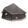 vidaXL Tipi &scaron;ator Smeđa siva 400 x 400 x 250 cm Poliester i čelik