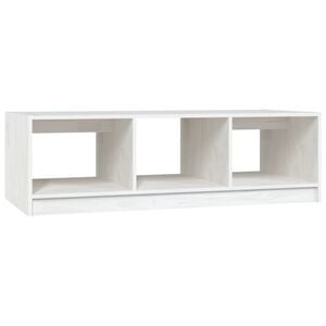 vidaXL Stolić za kavu bijeli 110 x 50 x 34 cm od masivne borovine