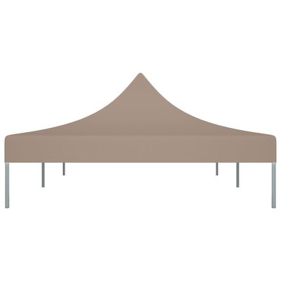 vidaXL Krov za šator za zabave 6 x 3 m smeđe-sivi 270 g/m²