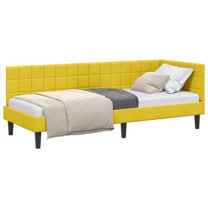 vidaXL Kutni okvir kreveta Žuta 80 x 200 cm Bar&scaron;un