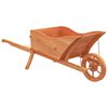 vidaXL Sadilica s kolicima 128 x 45,5 x 43 cm od masivne jelovine