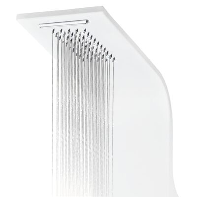 vidaXL Panel za tuširanje aluminijski 20 x 44 x 130 cm bijeli