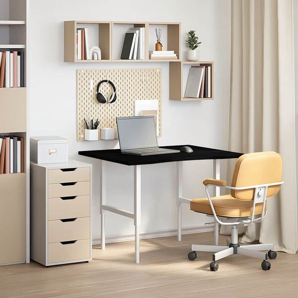 vidaXL Ploča za radni stol tamnosmeđa 100x80x2,5 cm drveni pravokutni