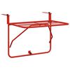 vidaXL Balkonski stol crveni 60 x 40 cm čelični