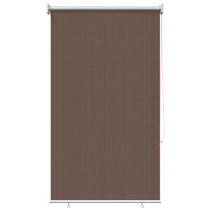 vidaXL Vanjska roleta 90% blokada UV zraka Sivosmeđa 100 x 140 cm HDPE