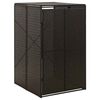 vidaXL Spremi&scaron;te za kantu za smeće crno 70 x 80 x 117 cm od poliratana