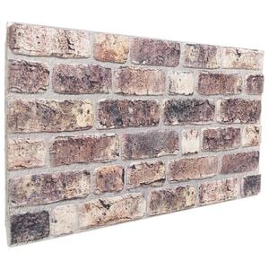 vidaXL Zidne panele 10 kom. 100 x 50 cm Tamno smeđa EPS pjena