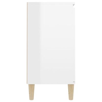 vidaXL Komoda sjajna bijela 103,5 x 35 x 70 cm od konstruiranog drva