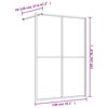 vidaXL Stijenka za walk-in tu&scaron; sa staklom ESG zlatna 140 x 195 cm
