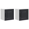 vidaXL Ploča za perilicu posuđa Kalmar 2 pcs Crna 40 x 31 x 40 cm