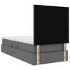 vidaXL Krevet s madracem i skladi&scaron;tem Tamno siva 90 x 190 cm Poliester